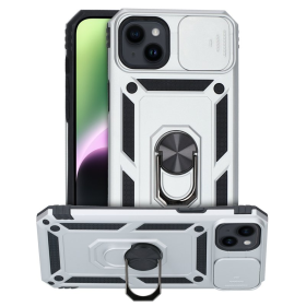 anco Defendercase CAM für Apple iPhone 14 Plus - silver