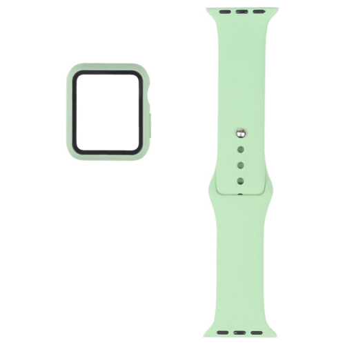 anco Silicone Armband + Screen Protector für Apple Watch 7, 8 41mm - mint
