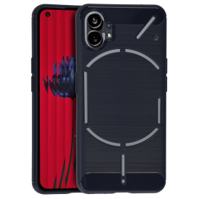 anco TPU Case Carbon Style für Nothing Phone (1) - blue