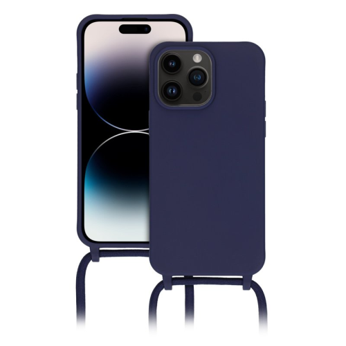 anco TPU Case Lanyard für Apple iPhone 14 Pro Max - dark blue