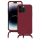 anco TPU Case Lanyard für Apple iPhone 14 Pro Max - wine red