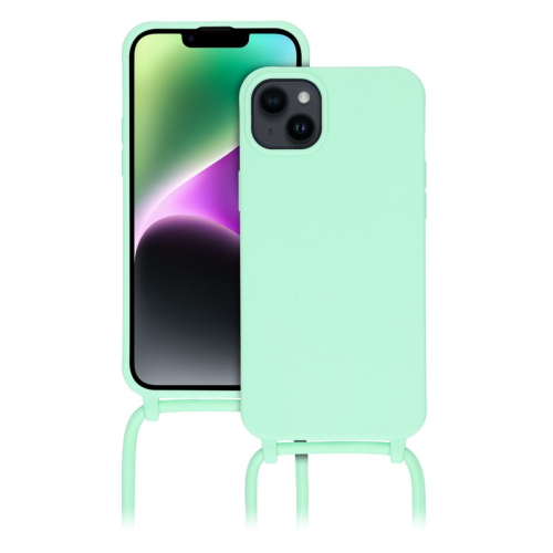 anco TPU Case Lanyard für Apple iPhone 14 Plus - mint green