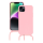 anco TPU Case Lanyard für Apple iPhone 14 Plus - pink