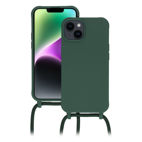 anco TPU Case Lanyard für Apple iPhone 14 - dark green