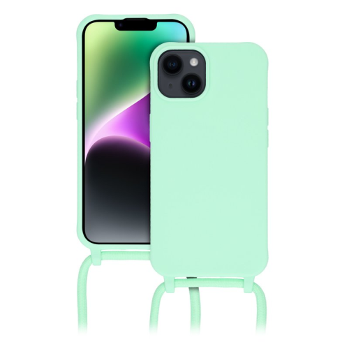anco TPU Case Lanyard für Apple iPhone 14 - mint green