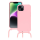 anco TPU Case Lanyard für Apple iPhone 14 - pink