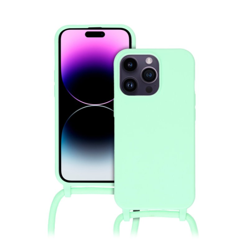 anco TPU Case Lanyard für Apple iPhone 14 Pro - mint green