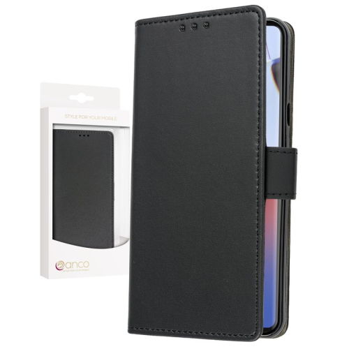 anco Bookcase für Motorola Edge 30 Ultra - black