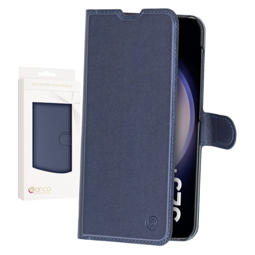 anco Basic Bookcase für S916B Samsung Galaxy S23+ - blue