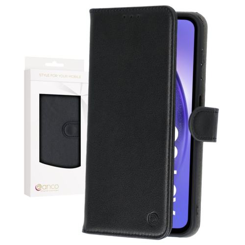 anco Basic Bookcase für A546B Samsung Galaxy A54 - black