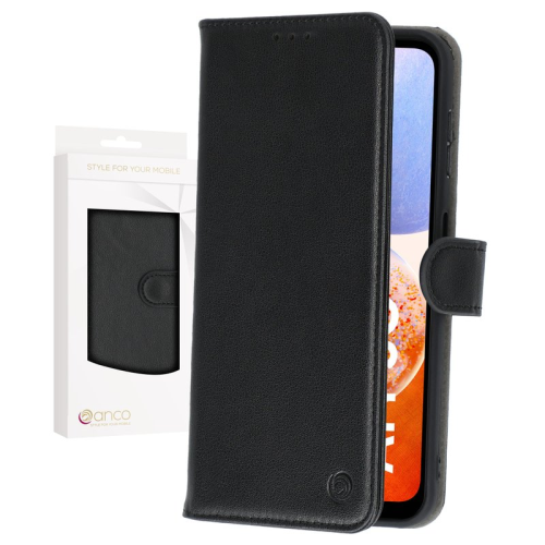 anco Basic Bookcase für A145R, A146P Samsung Galaxy A14, A14 5G - black