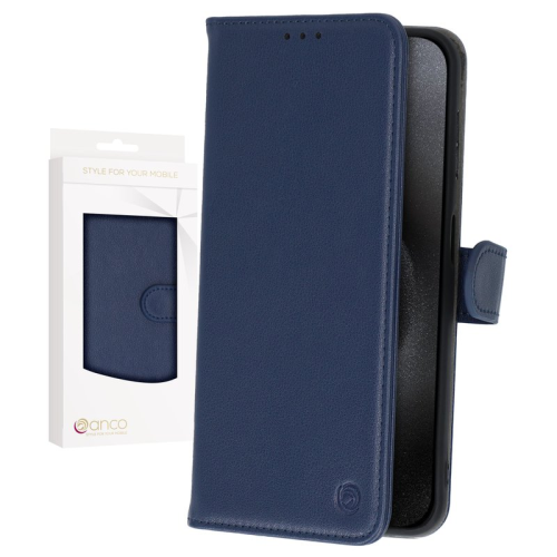 anco Basic Bookcase für Apple iPhone 15 Pro Max - blue