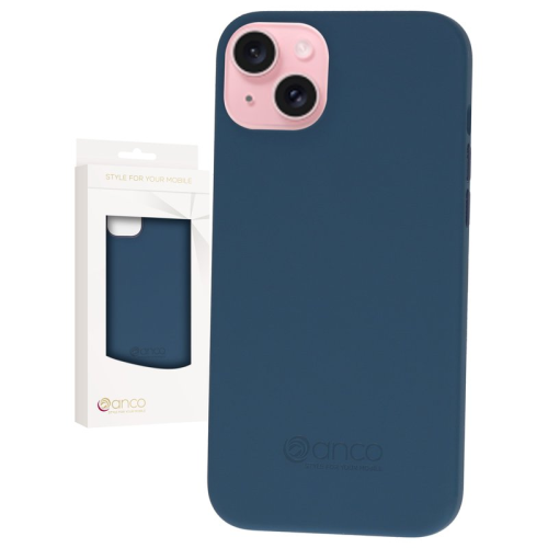 anco Liquid Silicone Case für Apple iPhone 15 Plus - blue