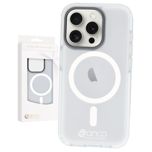 anco Magnetic Protect Case für Apple iPhone 15 Pro - white