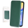 anco Bookcase Carbon Optic für A155F, A156B Samsung Galaxy A15, A15 5G - green