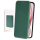 anco Bookcase Carbon Optic für Apple iPhone 15 - green