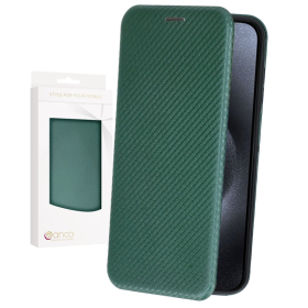 anco Bookcase Carbon Optic für Apple iPhone 15 Pro...